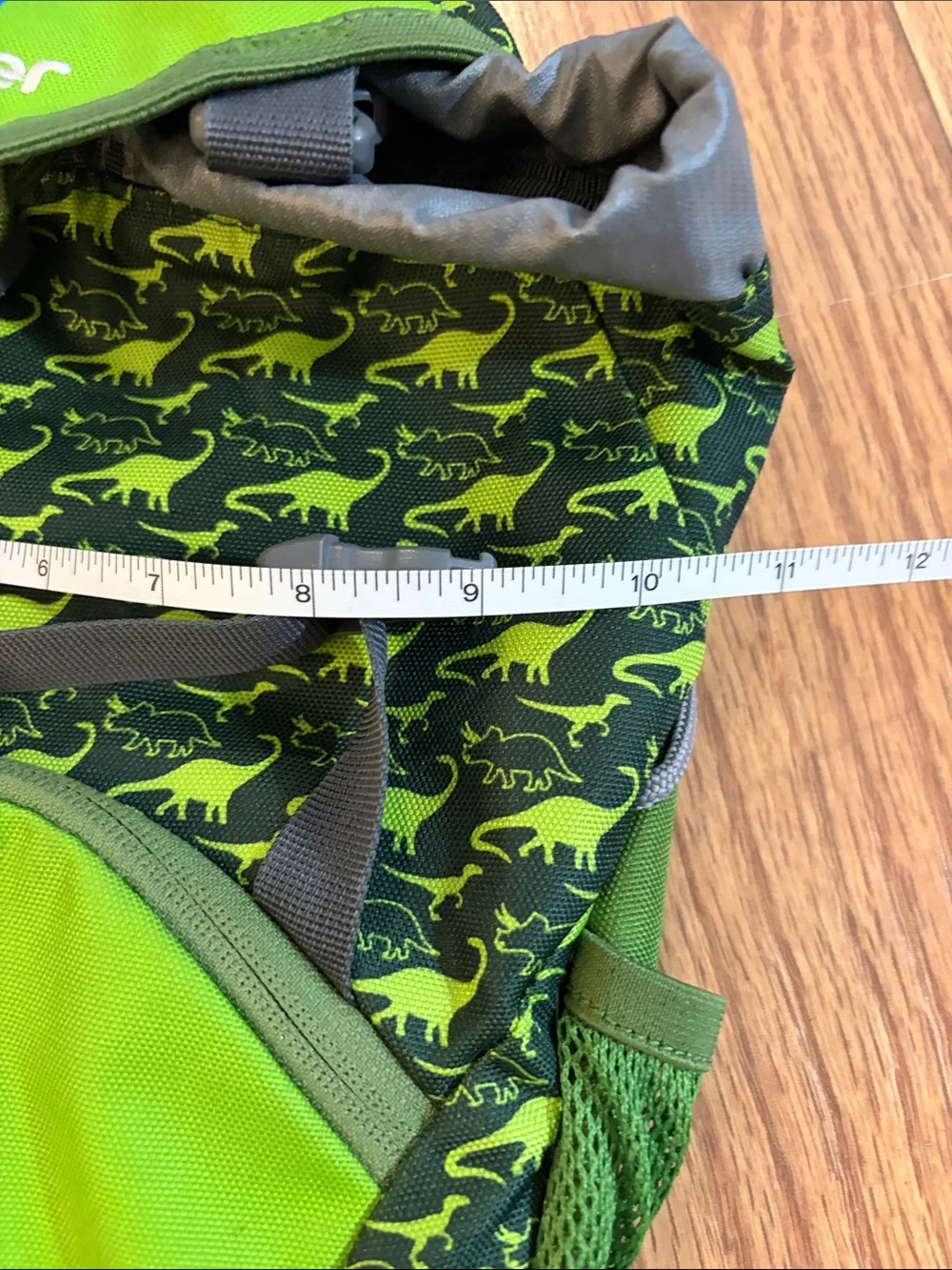 Deuter Kids Green Dinosaur Backpack - Deuter Schmuse Bär